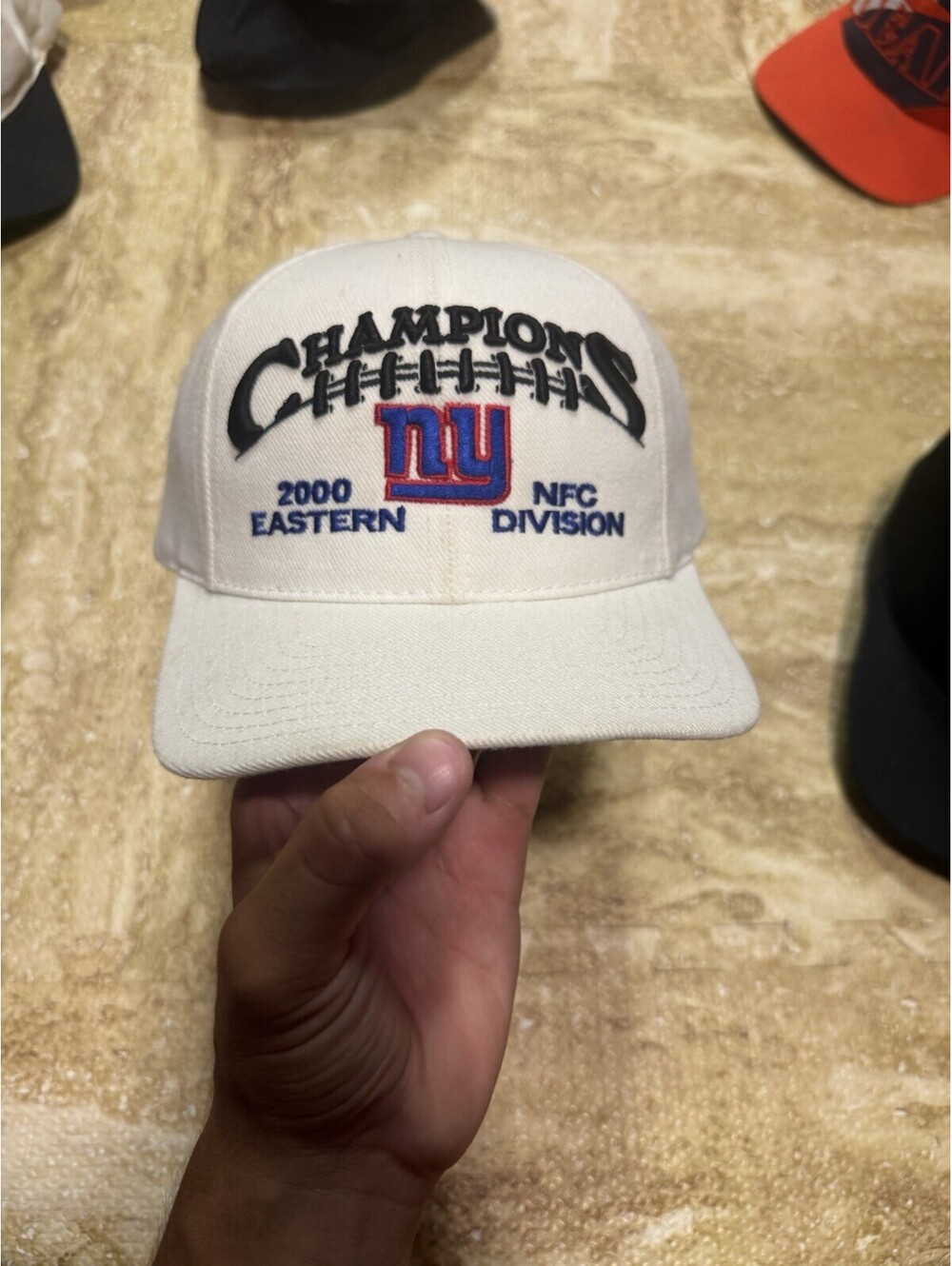Vintage New York Giants Hat Cap 2000 NFC Champions Puma READ